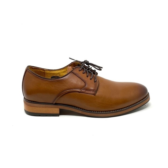 Florsheim BLAZE Plain Toe Leather Oxford Cognac EEE width - Picture 1 of 7